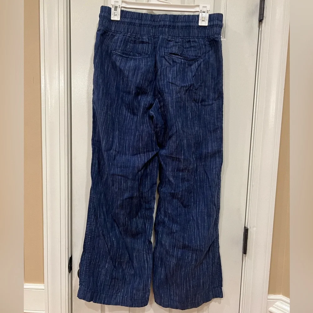 Athleta Blue Wide Leg Pants - Picture 8 of 9